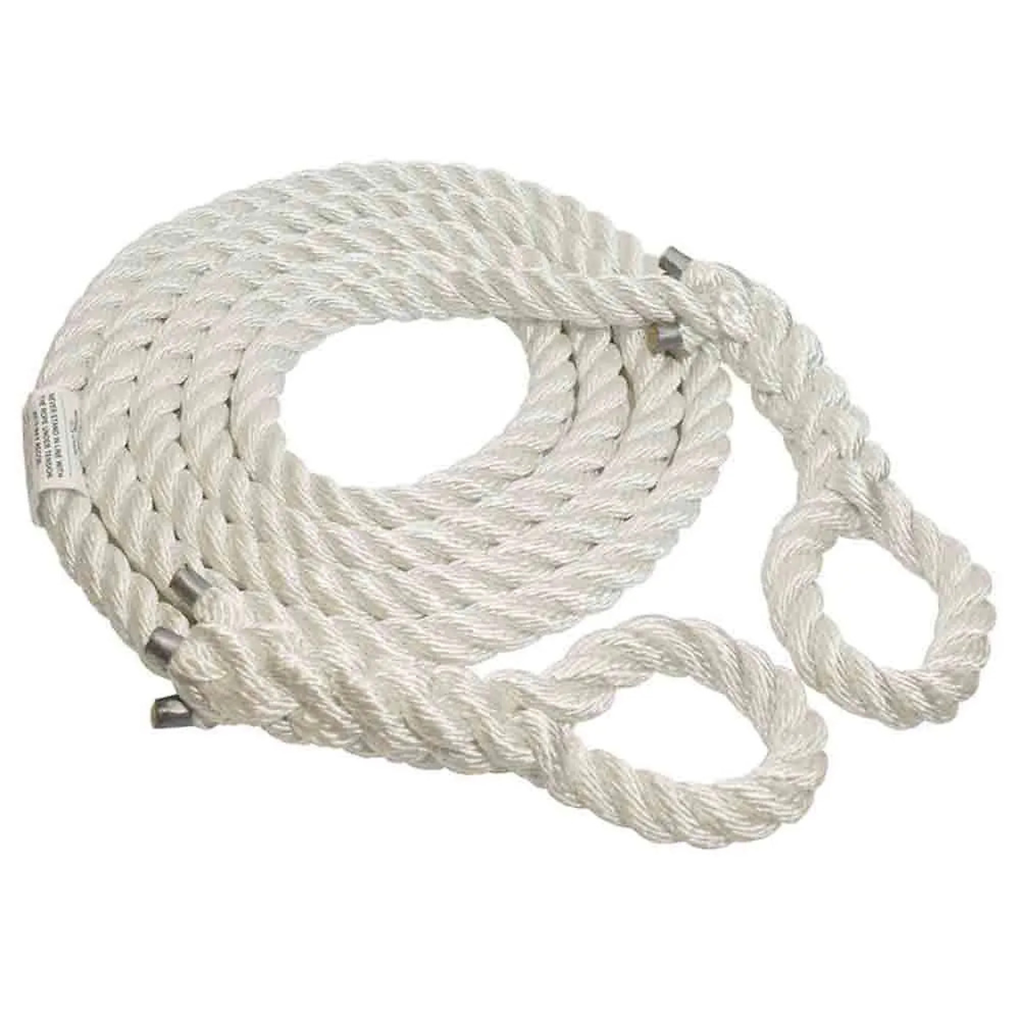 Hercules, 1 inch x 20 feet Nylon Tow Rope, Loop on Each End, Finished Length of 16 feet, 25K Breaking Strength, Model# T3220E